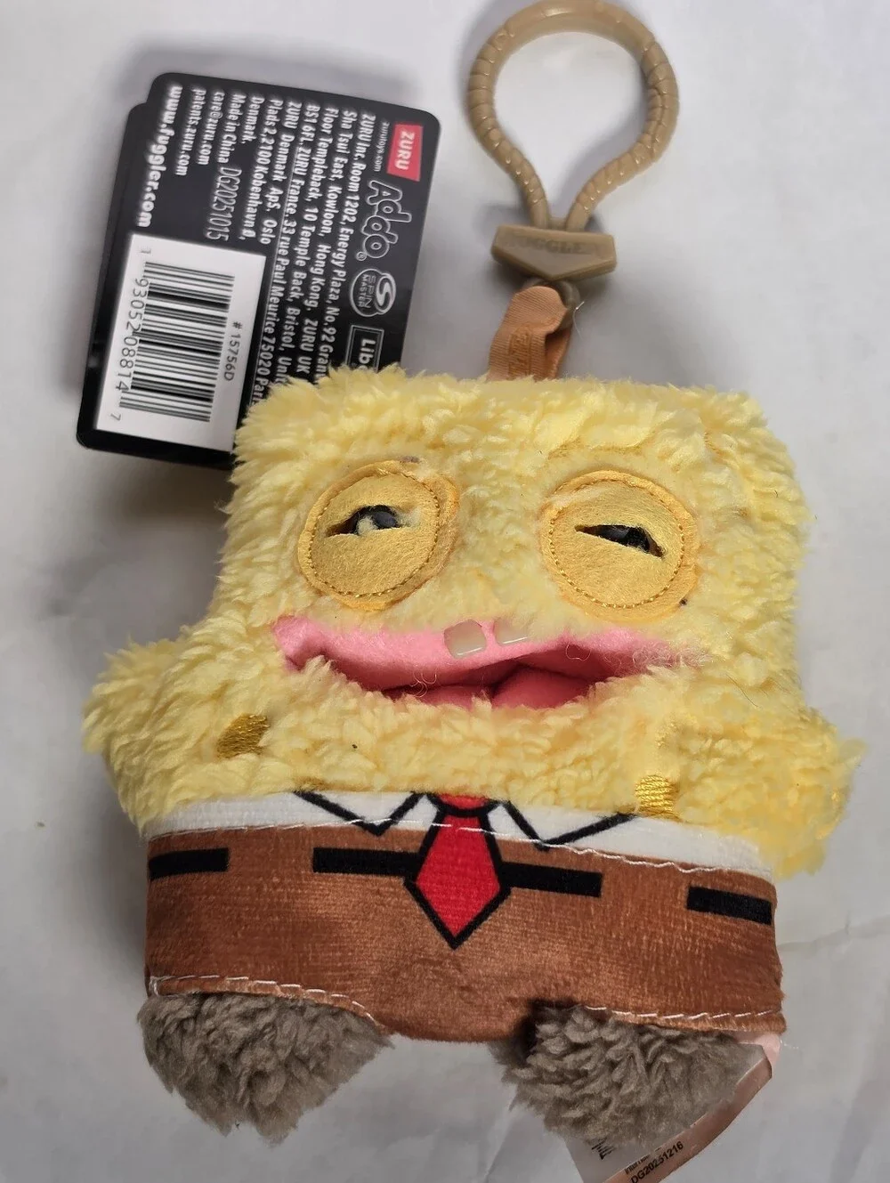 Yellow Plush Kids Character Hand Puppet with Brown Outfit